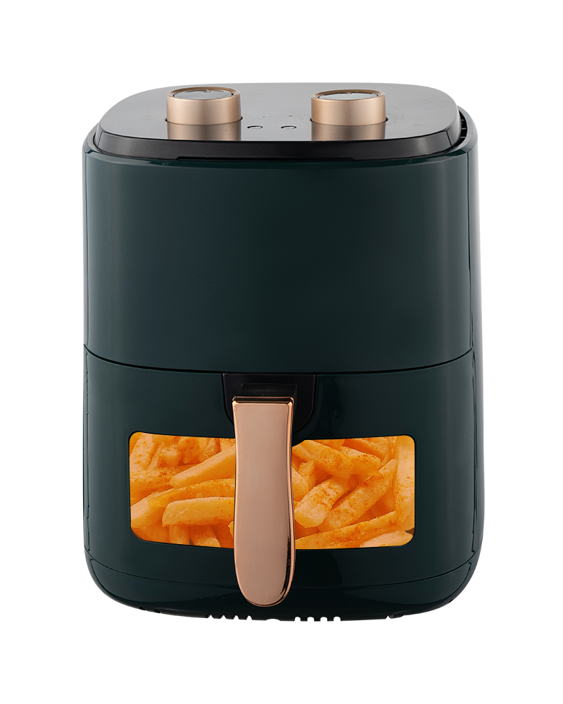 AF-401J-T 1360W Potência de temperatura / tempo de ajuste duplo manual da fritadeira de ar